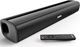 Saiyin Sound Bar for TV, 40 Watts Small Soundbar, Surround Sound System Sound Bar with Bluetooth 5.3/Optical/AUX Connection for PC/Gaming/Projectors,17inch
