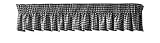 Gingham Check Black White PELMET - Width 132" X Depth 10" to Match Curtains