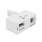 Dynamode ADSL Micro filter and Splitter Adapter For Broadband, Tiscali, Sky, Talktalk, Orange, O2 Modem, Router, DECT, PABX, Phone Systems, Home and Office, Plug n' Play