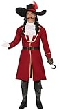 FIESTAS GUIRCA Pirate Captain Mens Fancy Dress Costume - Red Pirate Fancy Dress Men Size L 42-44