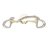 Kimblewick Verbindend Angled Double Jointed Bit Copper, GS & SS (UKSALES25®) (5.5 INCHES)