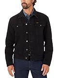 Wrangler Men's Cowboy Cut Western Unlined Denim Jacket, Shadow Black, M