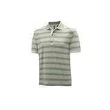 Ashworth Mens Short Sleeve Melange Shadow Stripe Jersey Golf Polo Meadow (M)