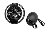 Motorcycle Headlamp For Street For Tracker Motorcycle Headlight Universal 7.5" Round Head Light 7inch Headlamp(7.5 all set C)