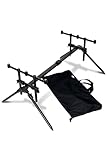 Sporting Wholesale NGT Fully Adjustable Quickfish Solid 3 Rod Pod With Carry Case Carp Fishing