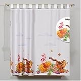 New Net Voile Curtain Winnie The Pooh Finished with Loops (225cm, 150)
