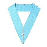 Regalia Store UK - Craft Officers Collar – Premium Moire Ribbon - Stitched Silver Trim | Swivel Hook for Collar Jewel | Premium Masonic Gift Option