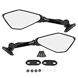 Pair Motorcycle Rearview Mirrors with Mounting Accessory Fit for Honda CBR900 CBR919 CBR929 CBR954