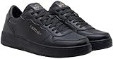 REPLAY Men's Cupsole Trainers with Branding, 003black., 10 UK