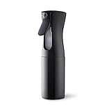 Uervoton Spray Bottles Continuous Ultra Fine Mist Empty Water Bottles Hairdresser Spray Bottles Salon Hairdresser Hair Tool Water Sprayer (160 ml, Black)