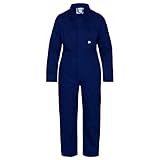 Blue Castle 333/RY-30 30-Inch Tearaway Junior Coverall Boilersuit - Blue, 9-10 Years