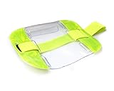 Hi Vis SIA Badge Holder - Adjustable, Stretchy Armband Security Badge Holder for Security Guards, Bouncers, Door Supervisors, Event Stewards & Delivery Drivers, Yellow Hi Viz - ALG ID Cards
