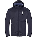 Tottenham Hotspur FC Gift Mens Shower Jacket Windbreaker Peaked Hood Navy Large