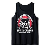 i might look innocent but i scratch furniture a lot cute Cat Tank Top