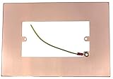 G&H 810BC Bright Copper Finger Plate Surround 212mm x 152mm for Double Plate