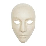 Décopatch - Ref AC363O - Face Mask - Papier Maché Object to Decorate - 17 x 11 x 24cm - Decorate with Décopatch Papers & PaperPatch Glue, Glitter, Paints, Brown
