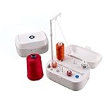 Hemline Automatic Battery Operated Bobbin Winder, White, 11 x 15 x 9cm