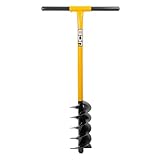 JCB - Professional Fence Post Auger - Professional Contract Site and Gardening Tools - for Fence Post Holes, Garden Fencing, Home Improvement, Lifetime Warranty