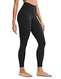 CRZ YOGA Women's Butterluxe Yoga Leggings 25'' - High Waisted Workout Gym Leggings Buttery Soft Yoga Pants Black 12