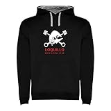 Men's Black Two-Tone Logo Hoodie Sweatshirt Sizes S M L XL XXL Hudi, Black/White, L