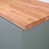 Solid Beech Kitchen Worktop | 2000mm x 620mm x 27mm | Premium Wood Worktops | Beech Wooden Timber Counter Tops