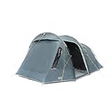Vango Skye 500 Tent Family Camping Festival Stand-Up Tunnel Tent | Waterproof, Easy Setup, 3000mm HH & PowerFlex Poles (Deep Blue, 500 (5 Person))