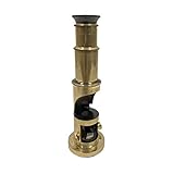 Schooner Bay Co. 6-34inch Portable Brass Field Microscope- Antique Vintage Style