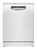 Bosch SMS4EMW06G Series 4, Freestanding Dishwasher 60cm, Home Connect, ExtraDry, Remarkably quiet, Glass Care, Rackmatic Adjustable Basket, Smart Start, ExtraShine Option, AquaStop, White