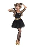 amscan 9906469 Adult Ladies 80's Pop Star 80s Music Madonna Wild Child Fancy Dress Costume (UK Size 16-18)