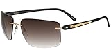 Sunglasses Silhouette CARBON T1 8722 GOLD/BROWN SHADED tagliaunica mens