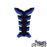 1PCS motorcycle tank protector rubber fishbone sticker Compatible with Honda XBR500 1985-1988,good flexibility, durable, wear-resistant,waterproof(Blue)