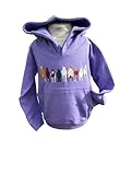 shire classics Girls/boys Pony hoodie with back and front design (UK, Age, 7 Years, 8 Years, Regular, Lilic)