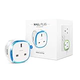 FIBARO Wall Plug UK Z-Wave Plus Wireless Smart Socket with USB Charger, Type G, FGWPG-121 ZW5, White
