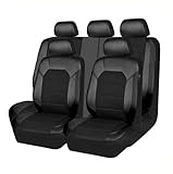 FFSWQAZ4A1 Car Seat Covers for Nissan Micra (K13) 4. Gen 2010-2017, Breathable, Waterproof, Non-Slip, Black