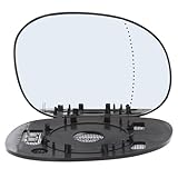 XYZ Parts Wing Door Mirror Glass Heated Aspherical Wide Angle Compatible with Peugeot 206CC Convertible 2000-2009 Drivers Side Right Hand Replacement