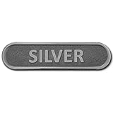 Gold Silver Bronze Metal Badge Lapel Pin (Silver)
