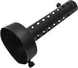 Riloer Motorcycle Exhaust Silencer, Universal Adjustable Removable Motorbike Can Exhaust Muffler Baffle Silencer for 35/48/60mm Tail Exhaust Pipe, Black/Silver