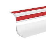 2M Silicone Shower Tray Sealing Strip,Bath Sink Bathtub Edging Edge Seal Trim,Gap Cover Caulk,Wet Room Floor Water Barrier Retaining Strip,Beading for Tile,Countertop(2.5cm,Two Adhesive Backing)