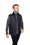 Mountain Warehouse Seasons Mens Padded Gilet - Water Resistant Gilet, Body Warmer, Lightweight Jacket, Easy to Store Coat - For Spring Summer Travelling, Walking Black L