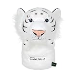 Scott Edward White Tiger Golf Head Cover, Fit Driver Wood(460cc),Plush Fabric, Smooth and Soft Touch Feeling,Animal Shape