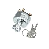 Partuto Ignition Switch with Keys Fit for Mitsubishi Tractors D1300 D1500 D1650 D1800 D1850 D2000 D2300 D2350 - Pack of 3 Replacement