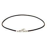 Trollbeads Leather Necklace, Black, 42 cm / 16.5 inch