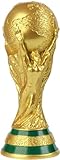 World Cup Trophy Replica 2022 World Cup Soccer Resin Replica Collectible, Gold Trophy for Bedroom, Office, Computer Decoration (5.1inch)