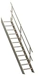 Sunlux Oxford 60 Space Saver Staircase Loft Stairs 600mm Width + Anti-Slip Steps