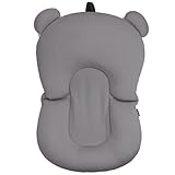 COO11 Baby Bath Pad, Soft Cushion Floating Bath Pillow Pad with Adjustable Non-Slip Support, Newborn Bath Insert for Infant, Foam Sponge Comfort Seat Bathtub for Newborn Baby 0-18 Months (Black)
