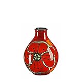 Poole Pottery Poppyfield Bud Vase, 12 cm, Red