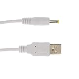 Kingfisher Technology - 2m White USB Charger Charging Power Cable Lead Adaptor (22AWG) Compatible with Snooper Pro Sound DB8500 Syrius, TruckMate GPS