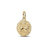PANDORA Medallion pendant gold color lion 763974C01
