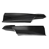 DENGG For B&MW 3 Series F30 F31 F35 318d 316d 335i For MSport Front Bumper Splitter Fog Lamp Cover Trim Flap Canards Body Kit Front Bumper Lip Spoiler(Black Splitter)