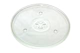 Spares4appliances Glass Plate for Microwave Ovens - Replacement 270mm Transparent Round Glass Turntable Plaque for Kitchen
